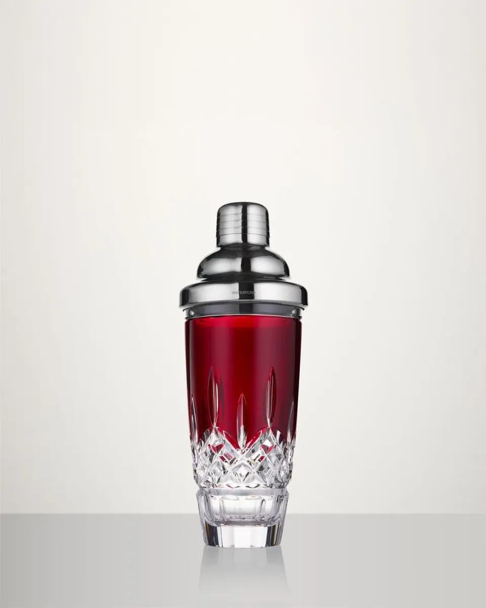 Waterford Lismore Red cocktailshaker rød krystal