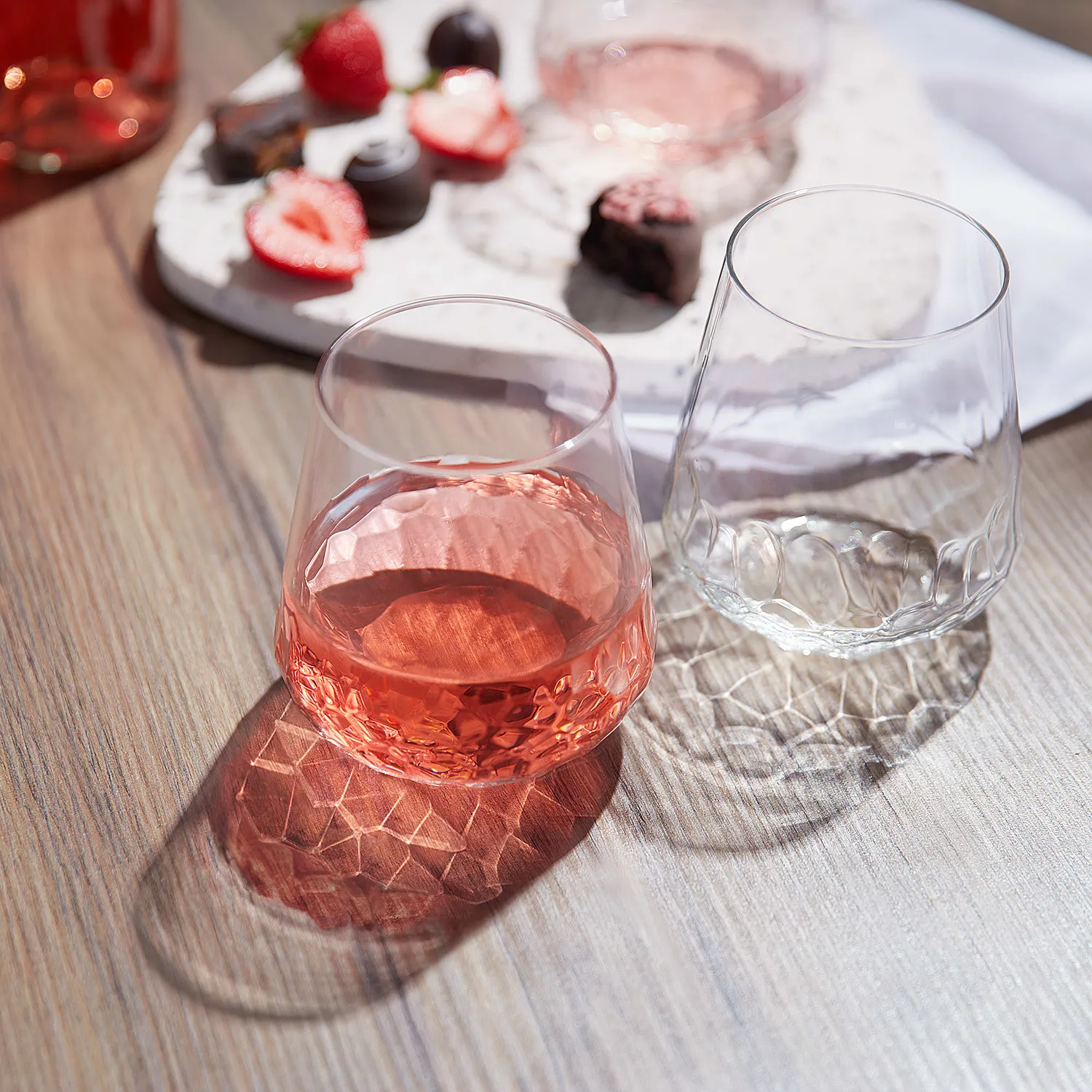 Libbey Hammered vinglas uden stilk 8 stk 525 ml