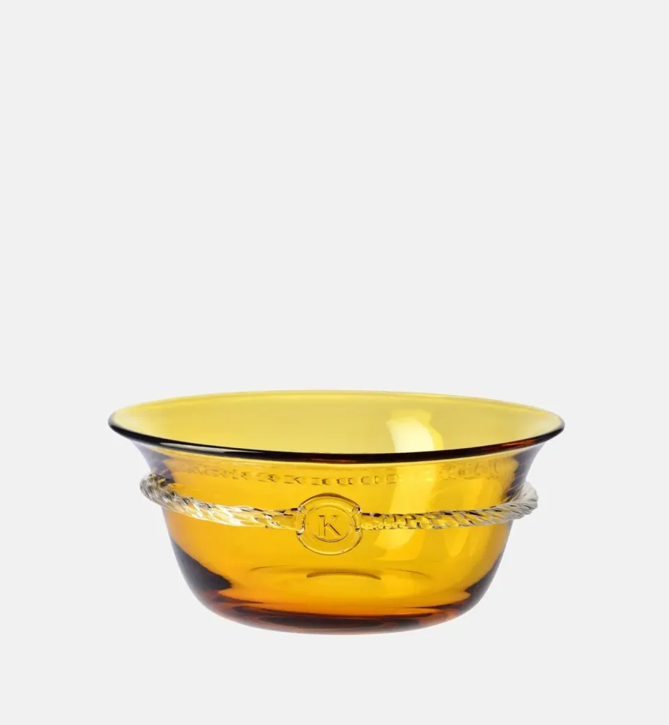 Krosno Aurelia skål 25 cm rav krystal
