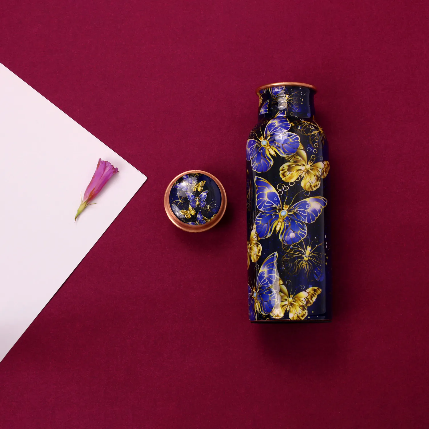 El'Cobre Limited Butterflies Kobberflaske 700 ml Trykt