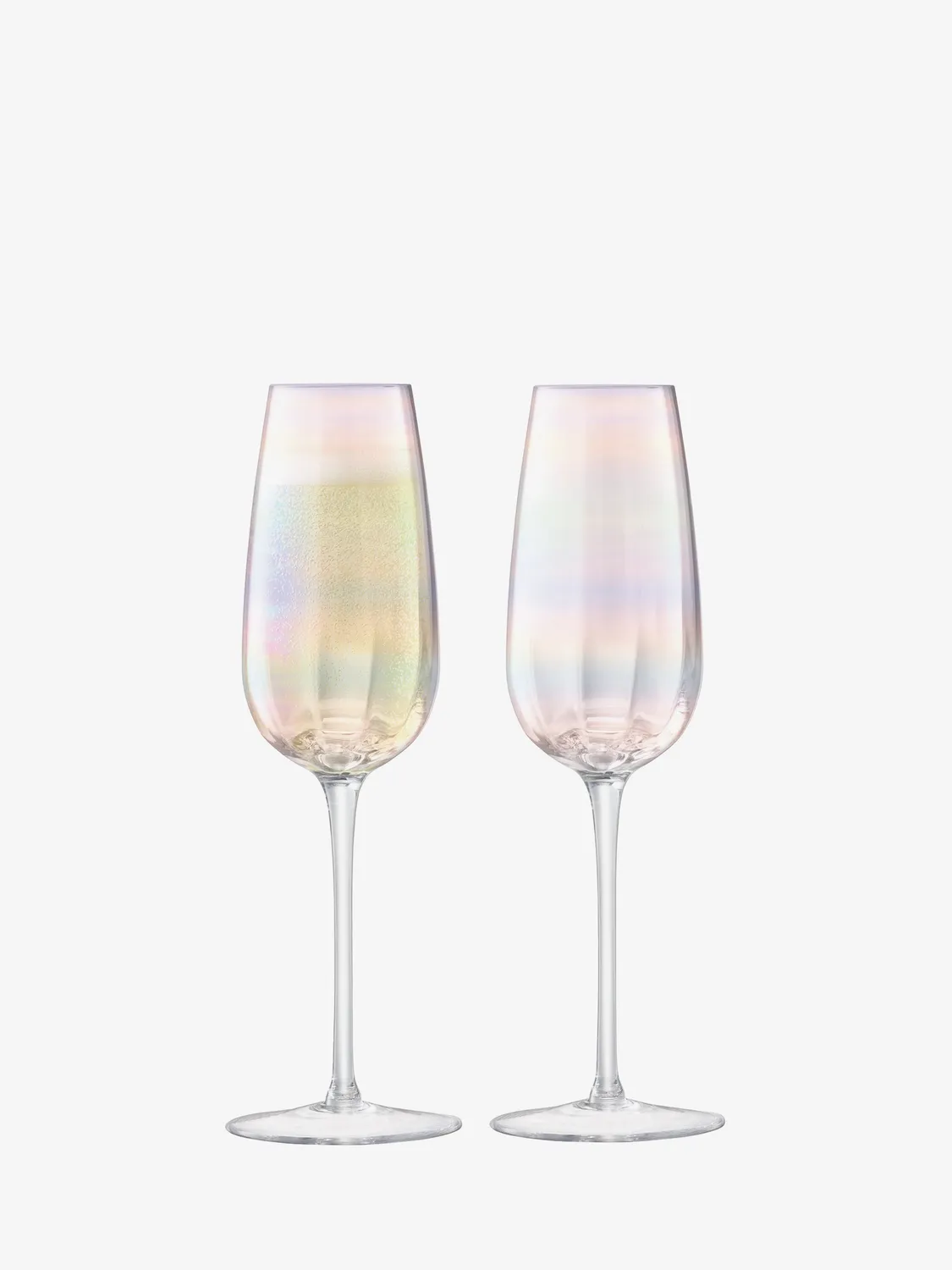 LSA Pearl Champagne Flute glas 2 stk perle
