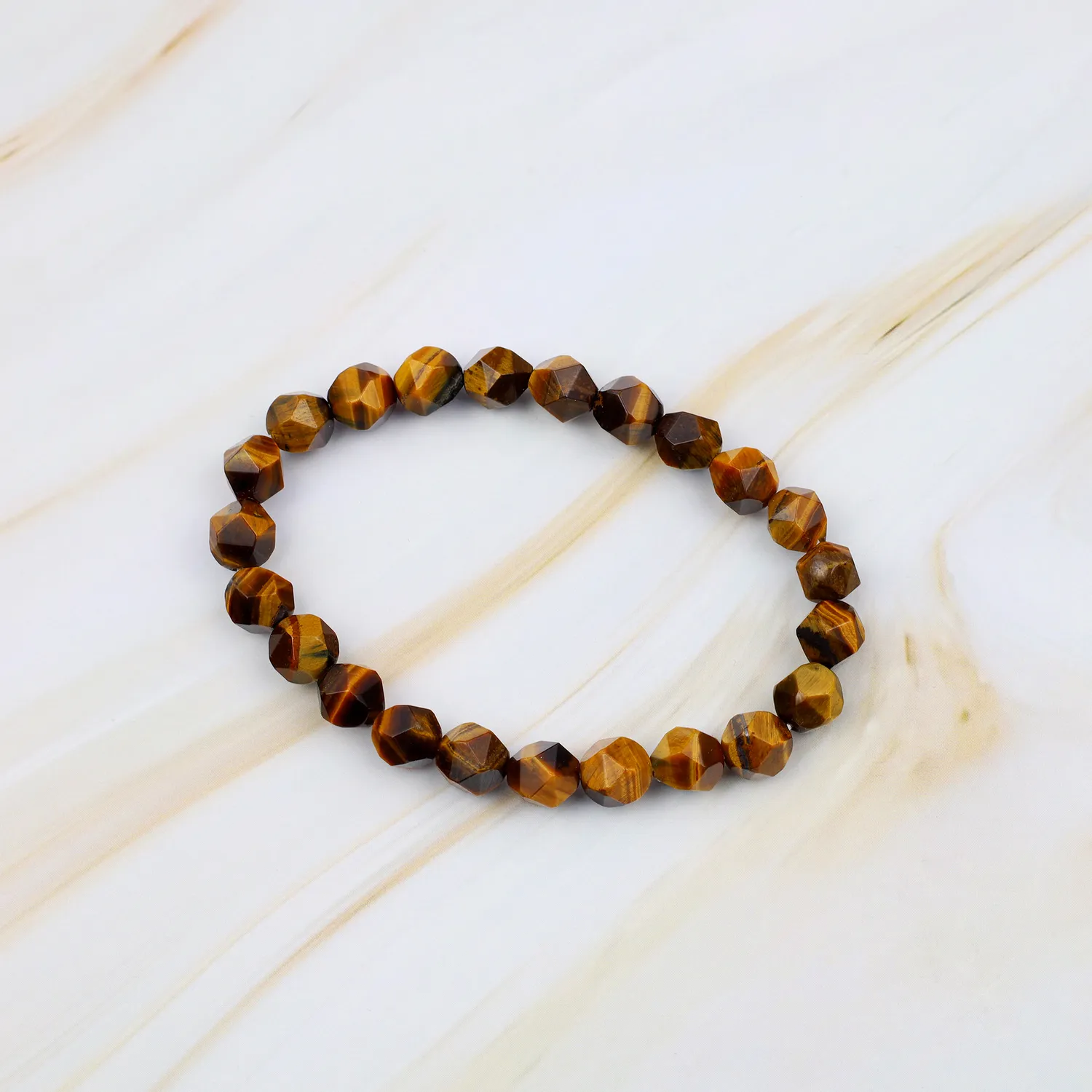 El'Cobre Tiger Eye Diamond Cut armbånd facetsleben