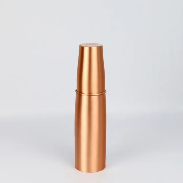 El'Cobre Elegant kobberflaske 1L med glas kobber