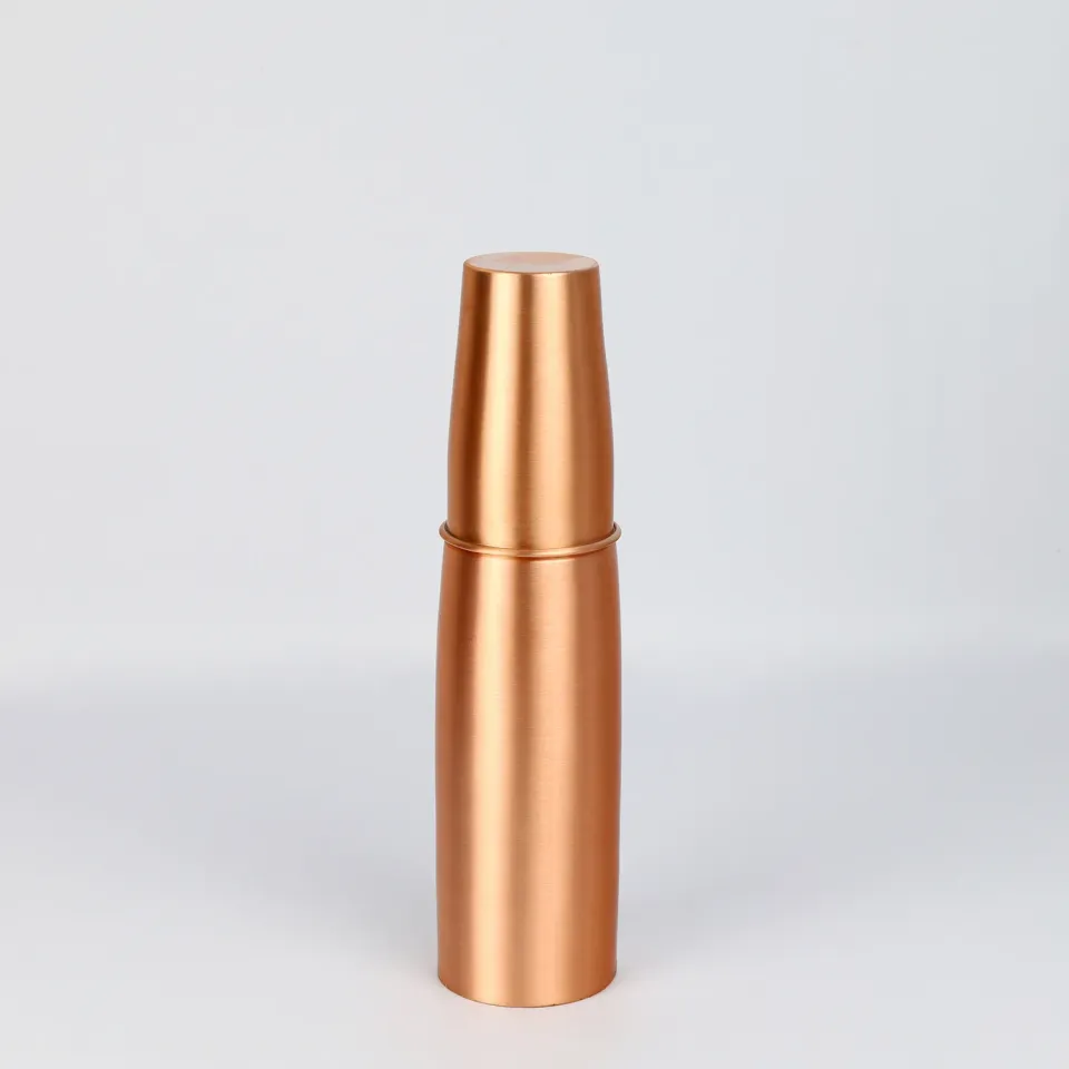 El'Cobre Elegant kobberflaske 1L med glas kobber