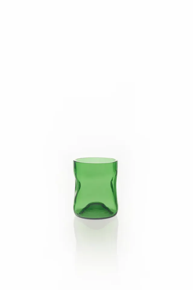 Jesper Jensen Glass Short drikkeglas grøn genbrugsglas