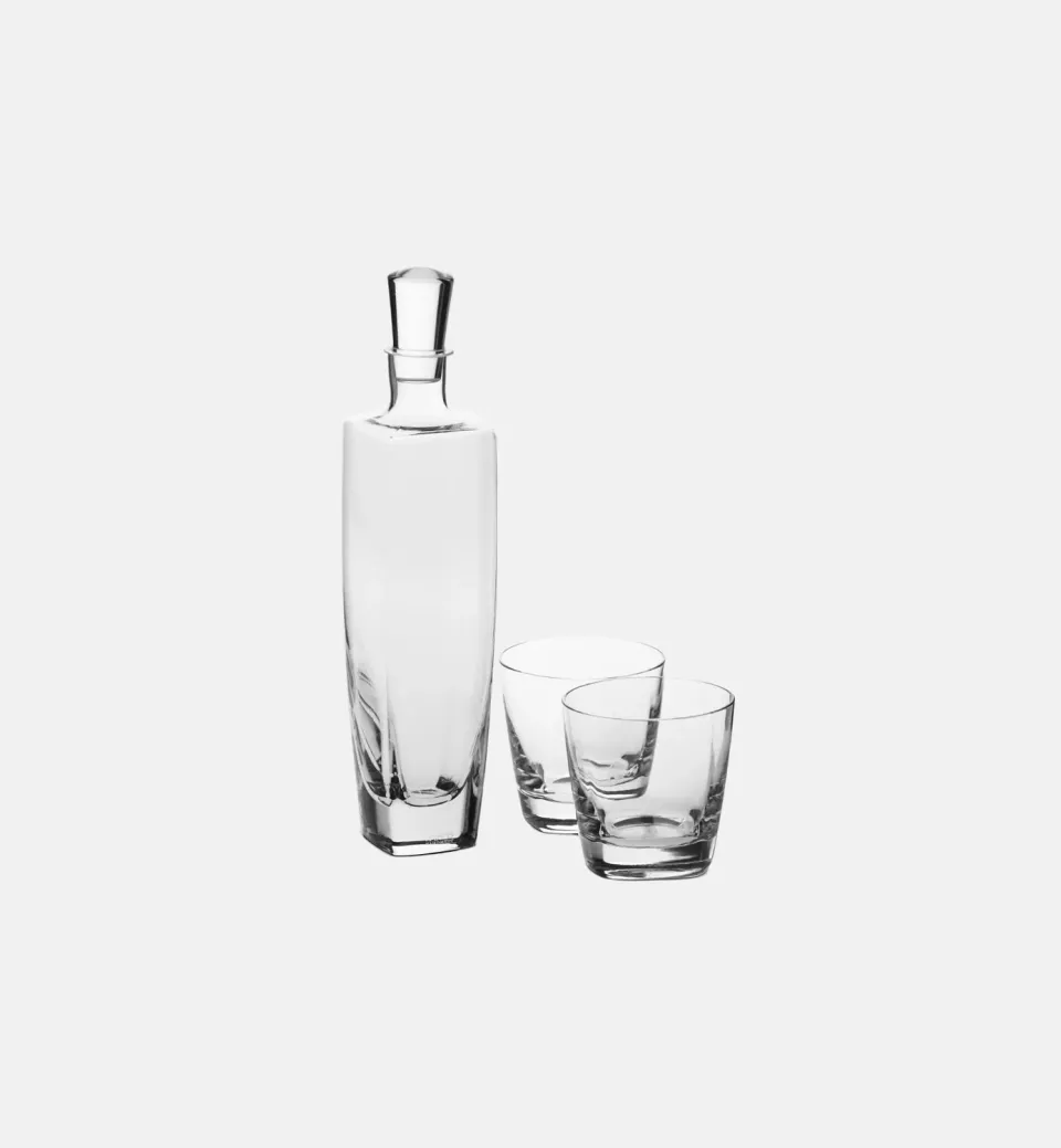 Krosno Sky whiskysæt 3 dele karaffel og glas