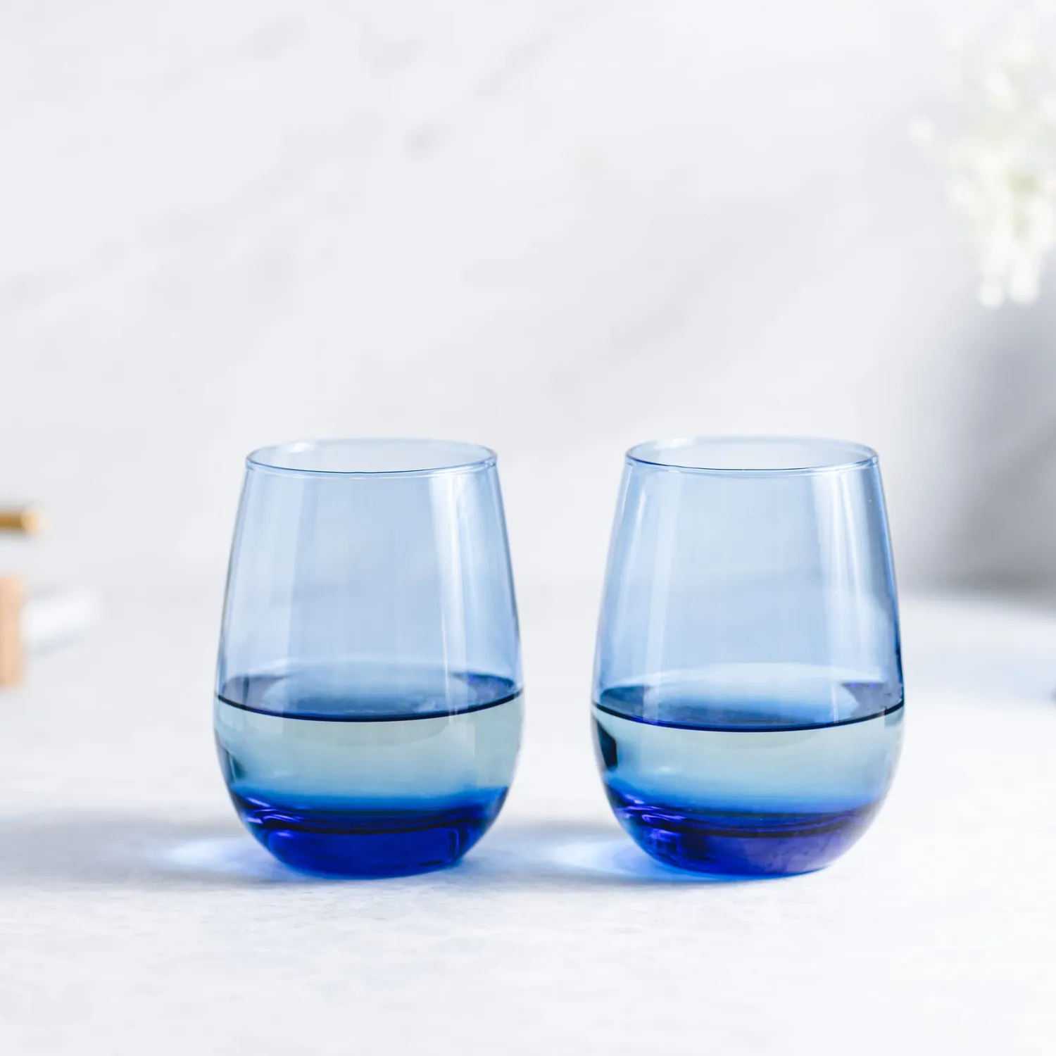 Libbey Classic vinglas uden stilk 6 stk blå 450 ml