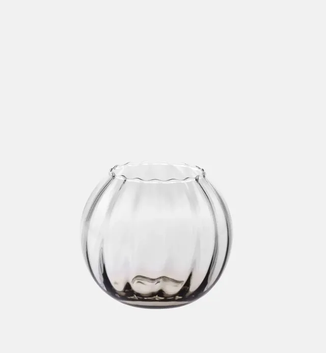 Krosno vase 15,5 cm røgkvarts glas