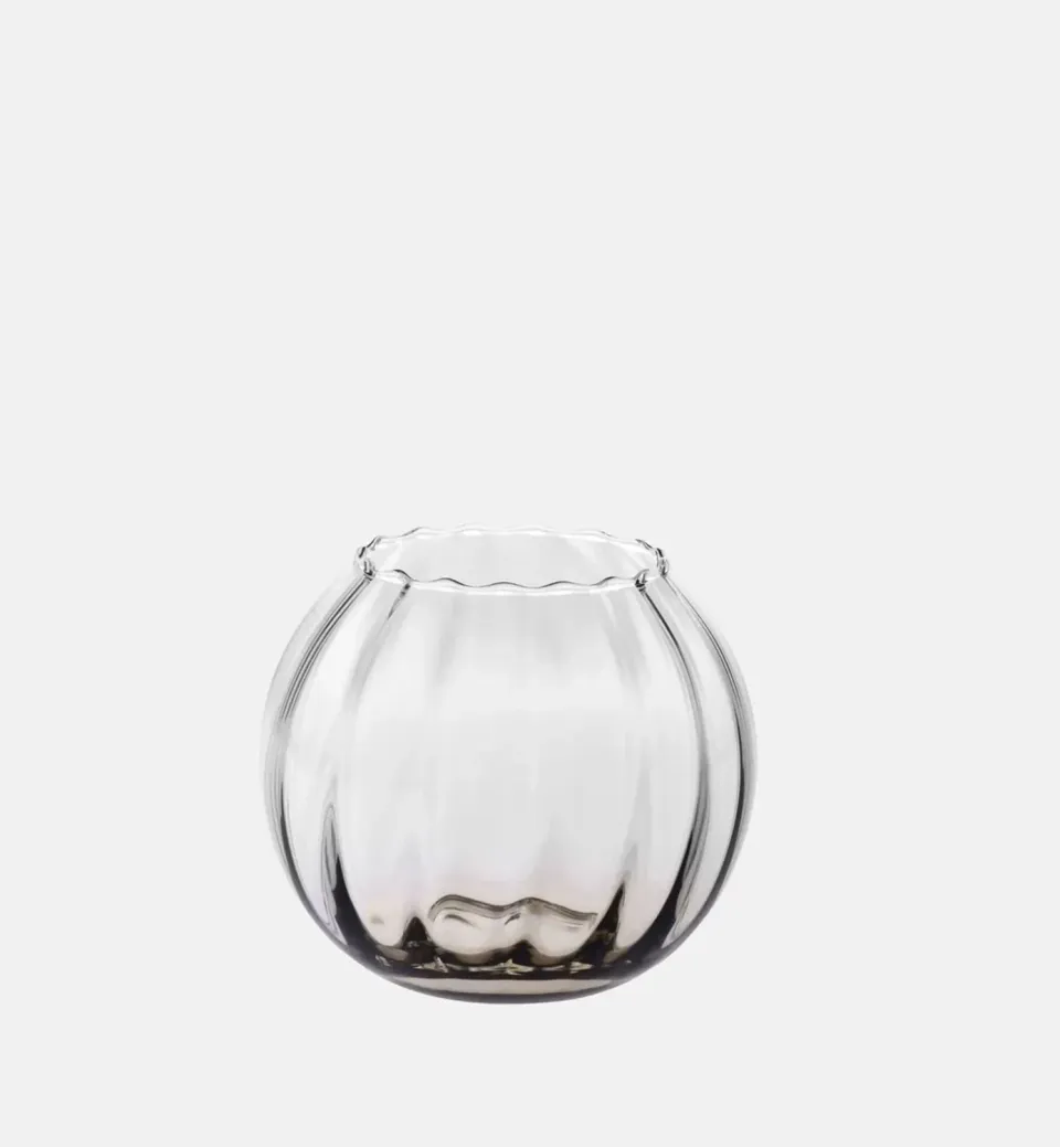 Krosno vase 15,5 cm røgkvarts glas