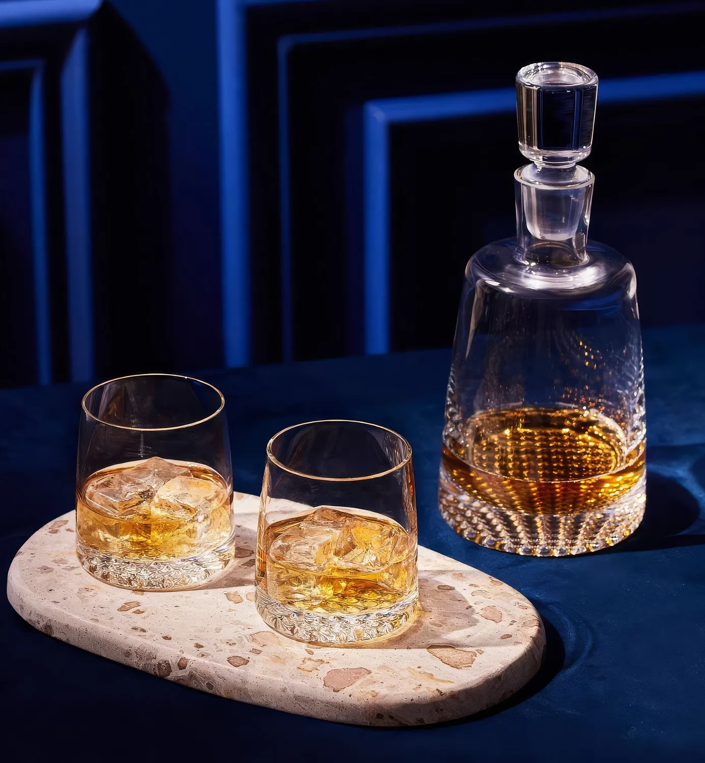Krosno whiskysæt 7 dele karaffel og glas