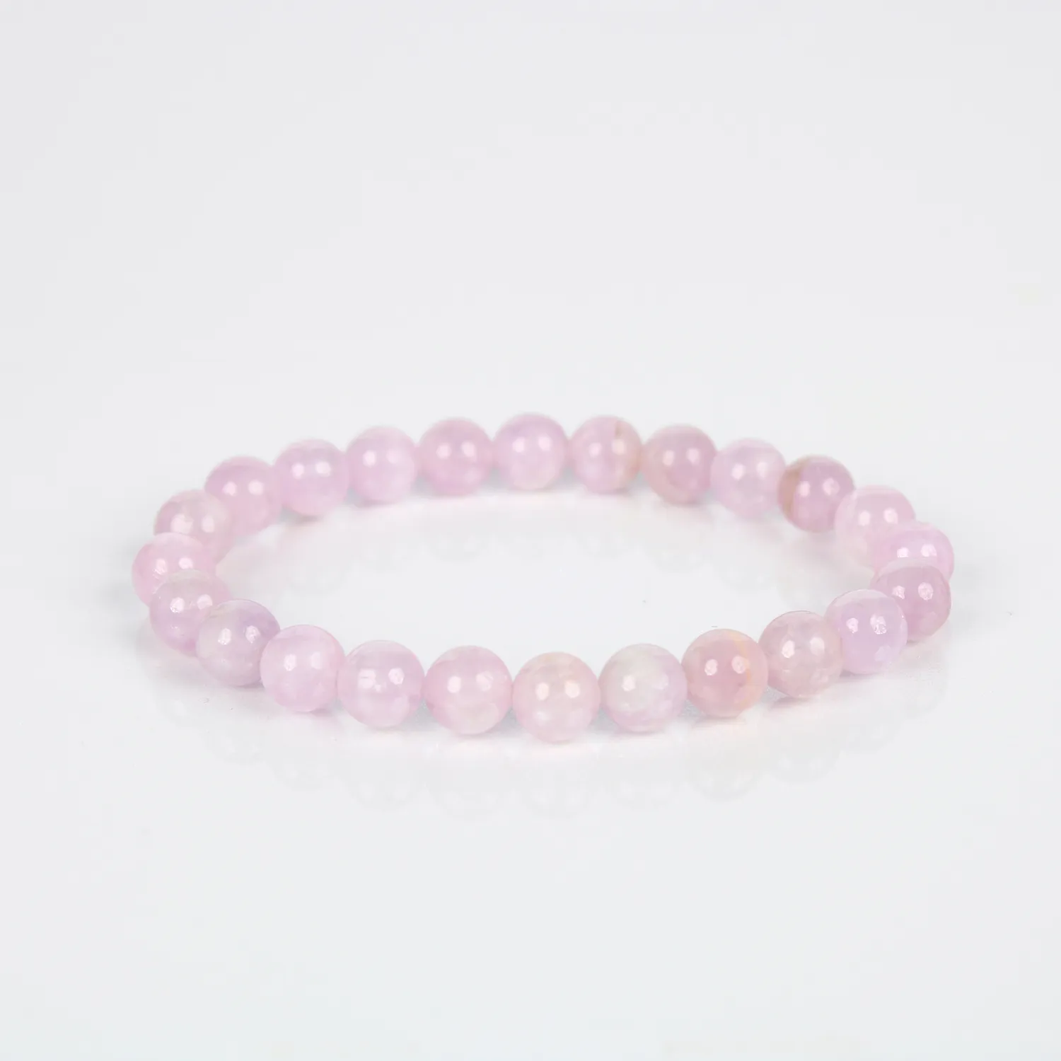 El'Cobre Kunzite armbånd krystal rosa elastik