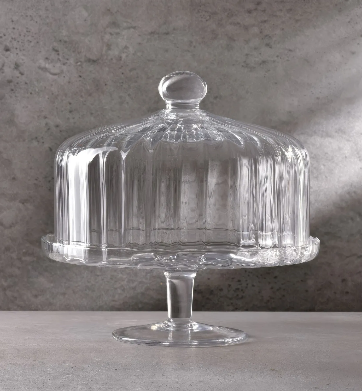 Krosno Ballerina kagefad med kuppel 31,5 cm glas