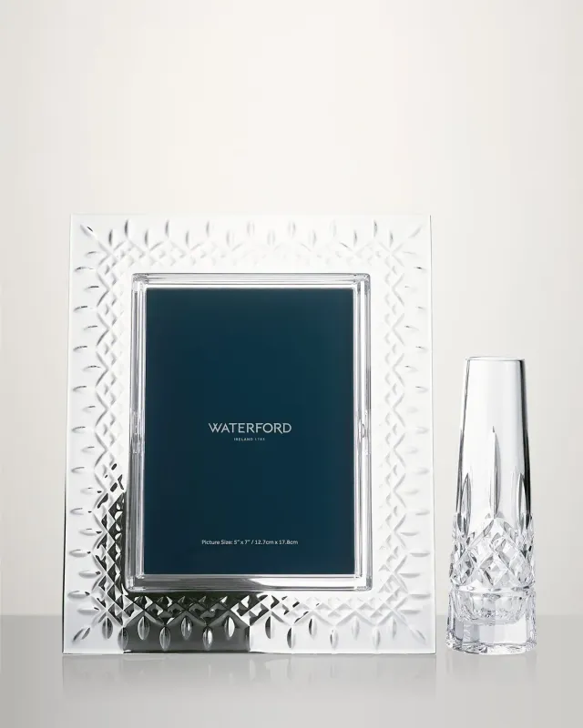 Waterford Lismore ramme 13x18 + bud vase sæt