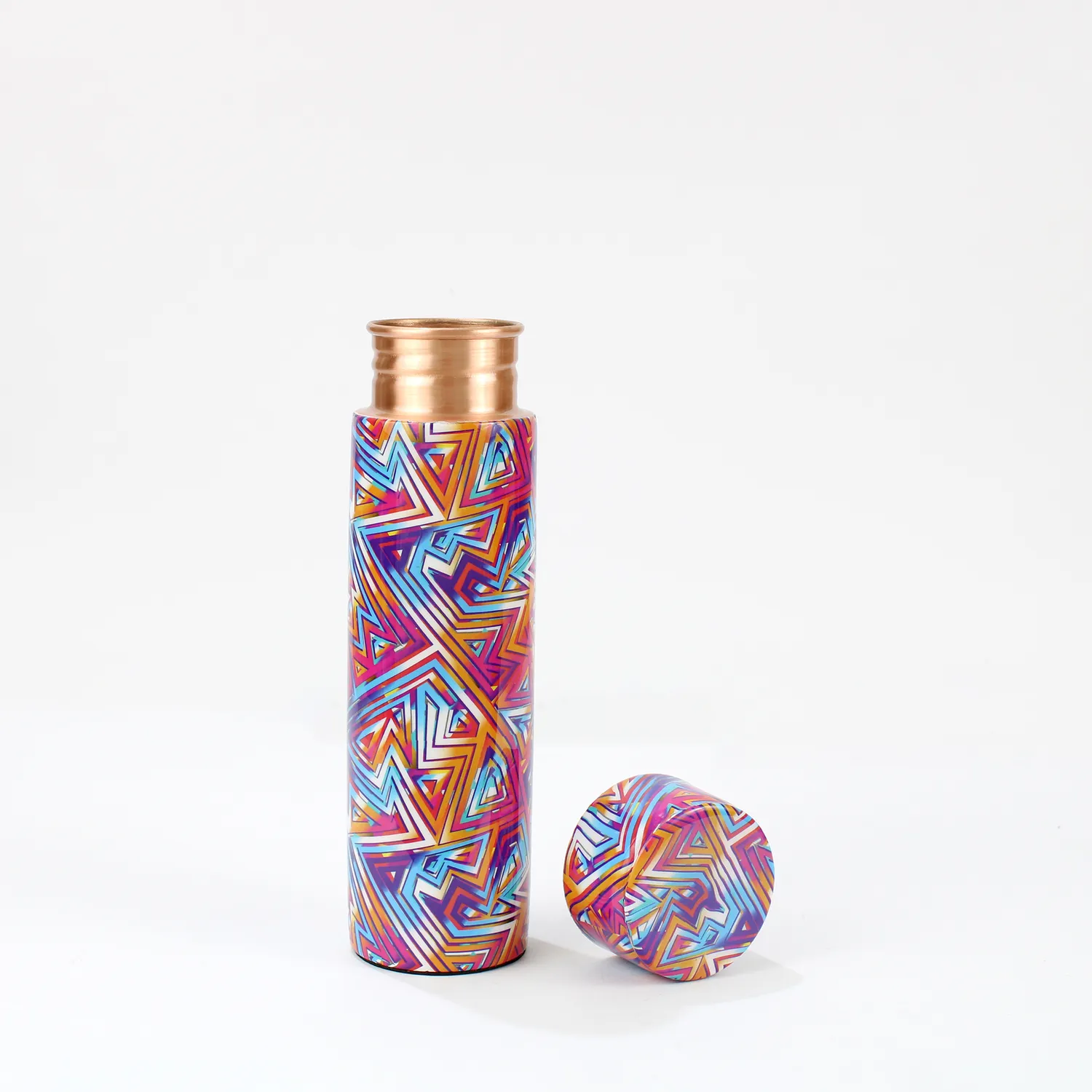 El'Cobre Strikethrough kobberflaske 500 ml trykt
