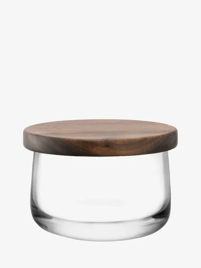 LSA City skål med valnødlåg i glas