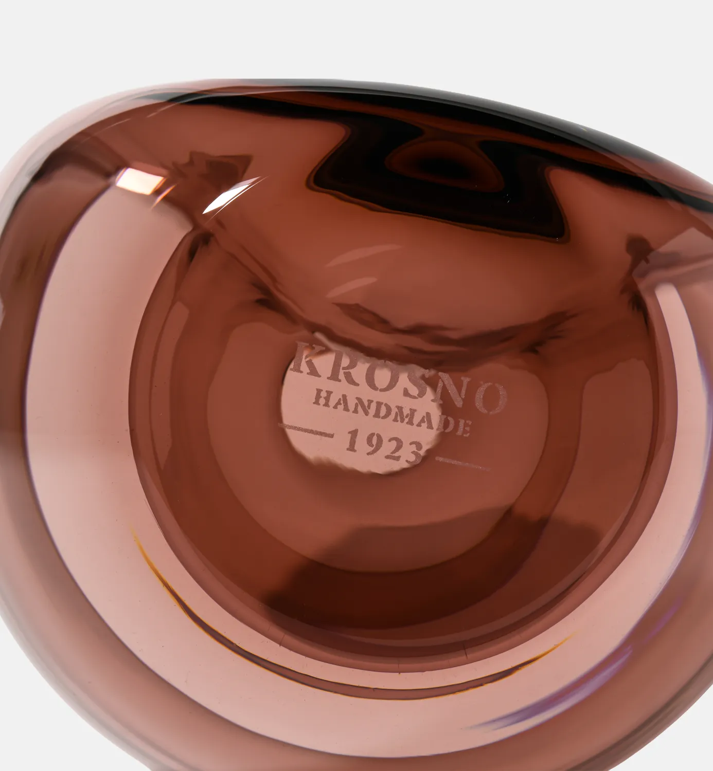 Krosno Flow Vase blomstervase 28 cm bordeaux