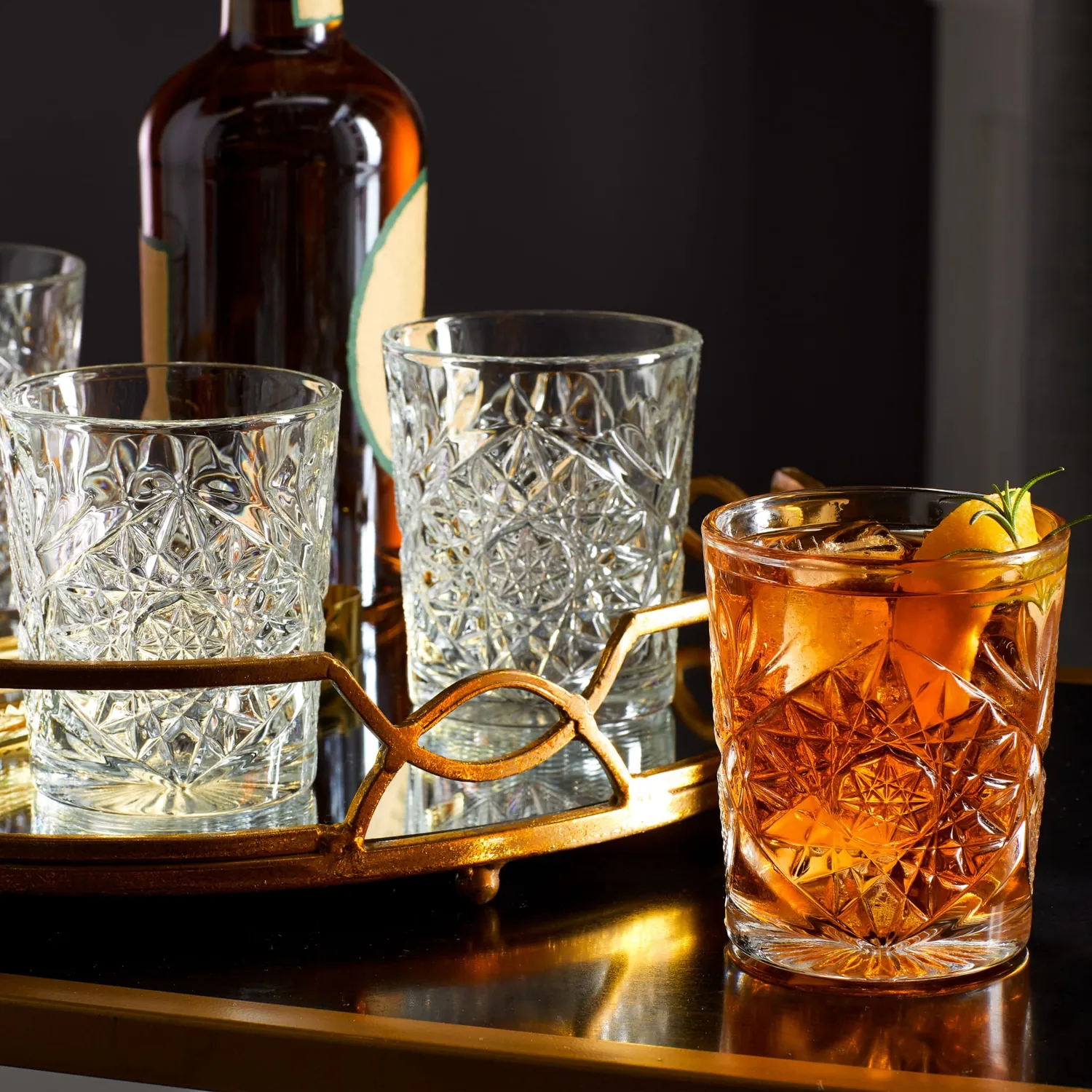 Libbey Hobstar old fashioned glas 355 ml sæt med 4
