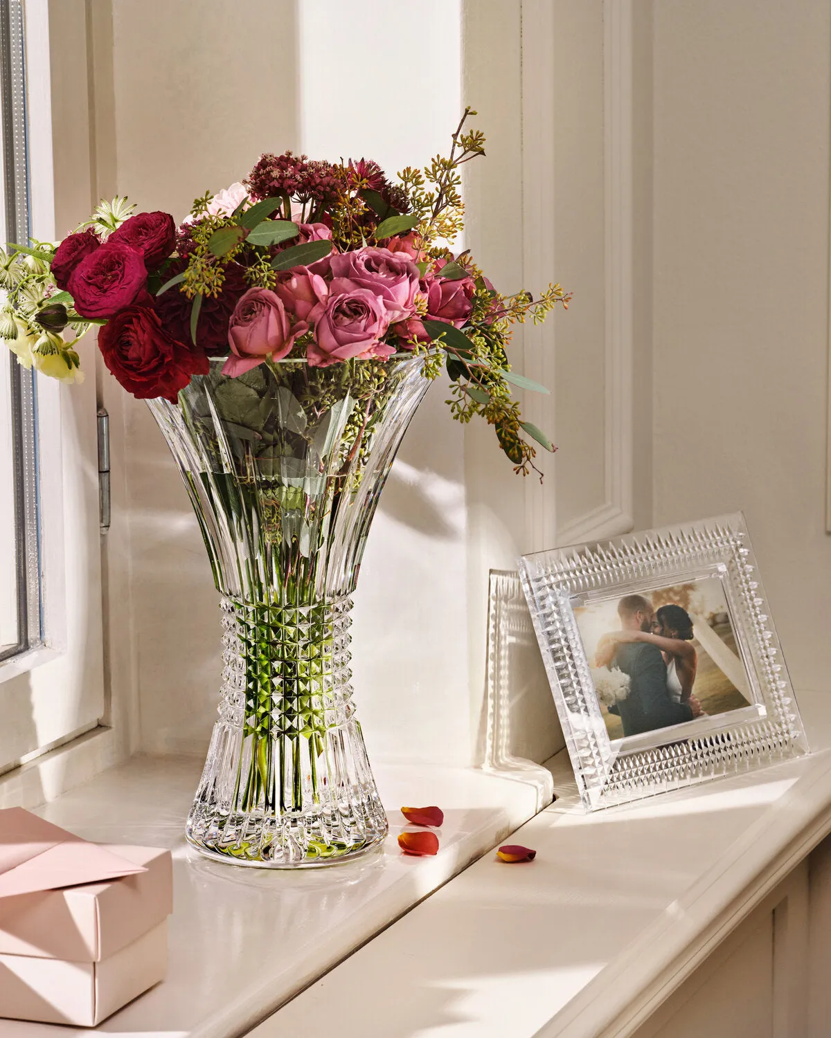 Waterford Lismore Diamond vase krystal diamantslib