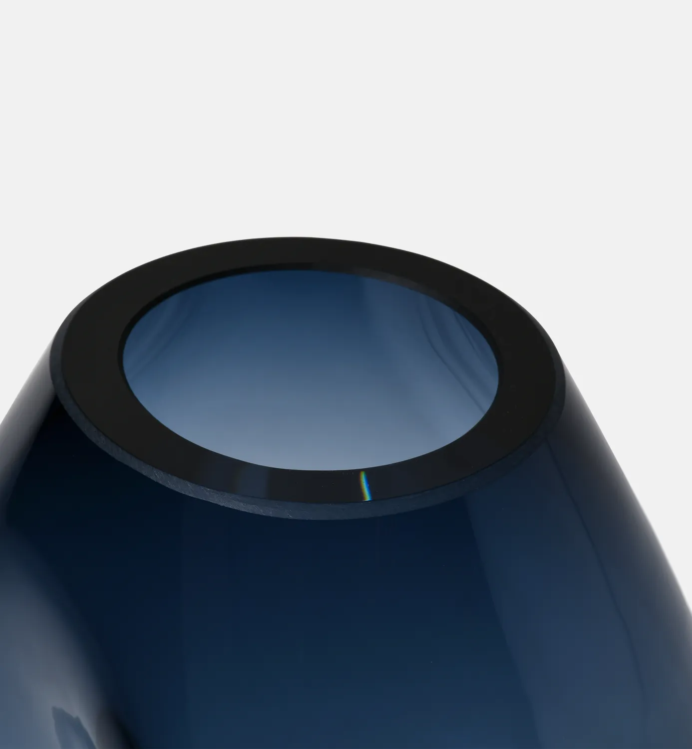 Krosno Flow vase 20 cm navy blyfri krystal