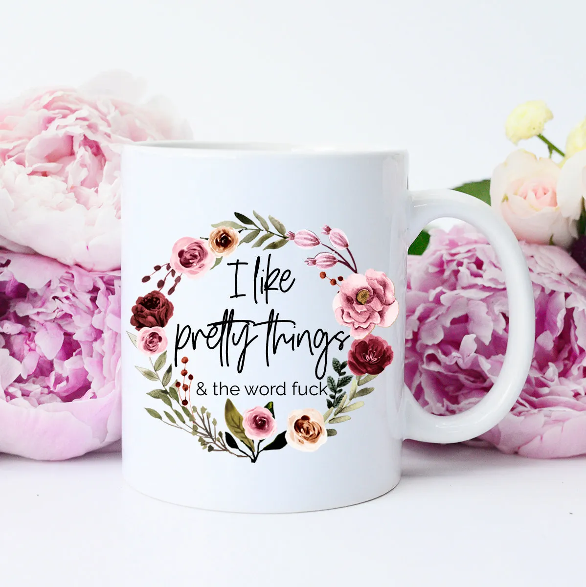Mugsby Pretty Things kop 325 ml hvid fræk