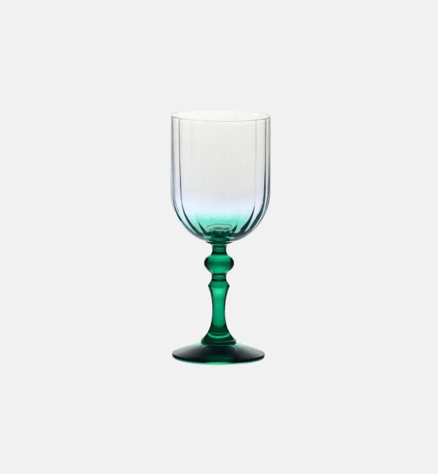 Krosno Ombré vinglas 300 ml mørkegrøn stilk