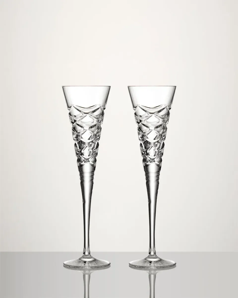 Waterford Winter Wonders champagneglas 2 stk pinecone