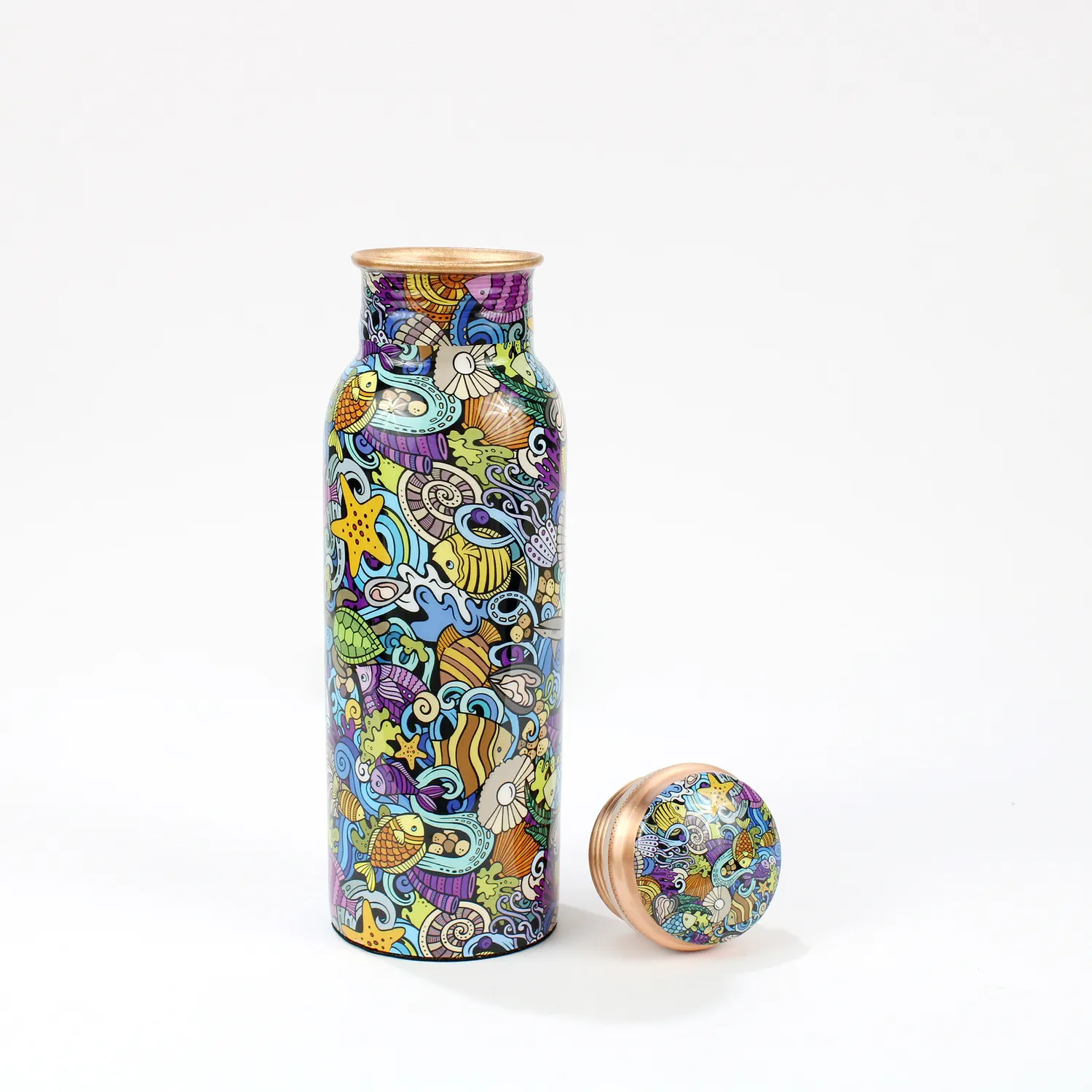 El'Cobre Fish kobberflaske 700ml print limited edition
