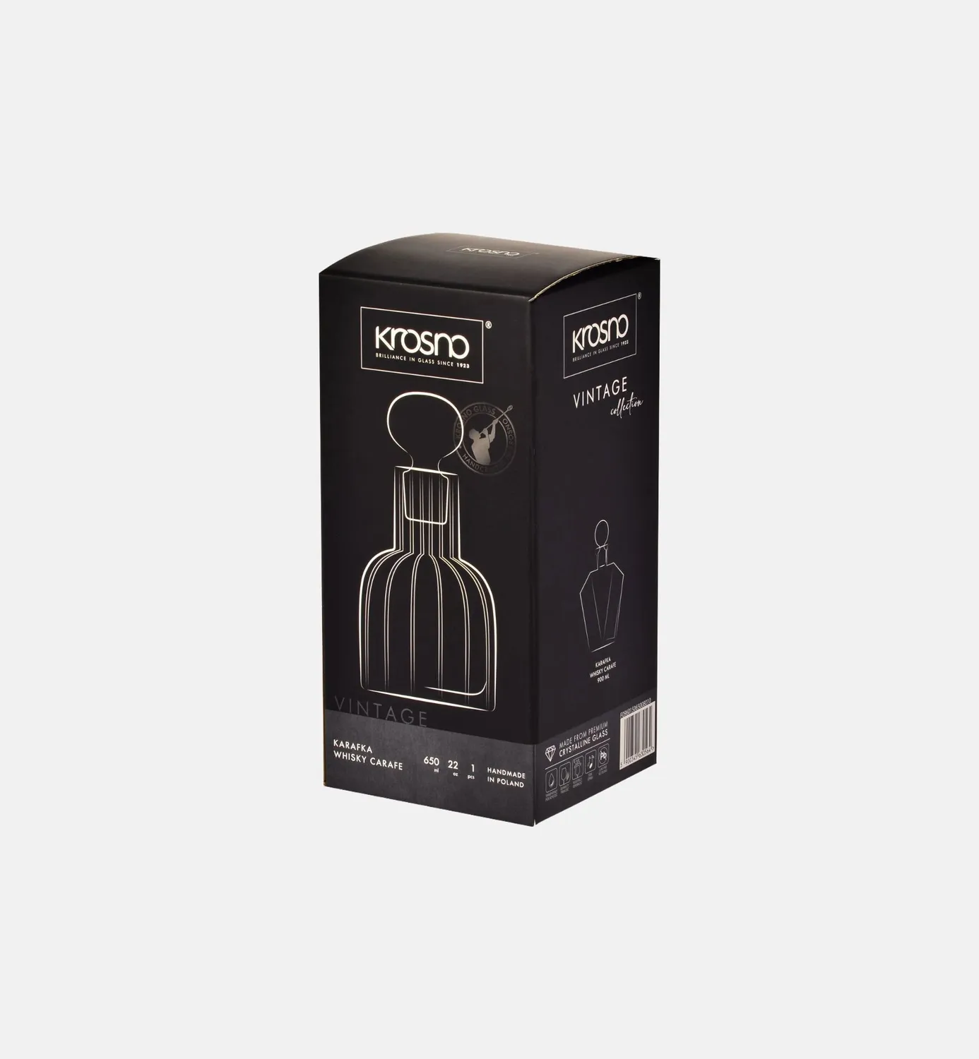 Krosno Marszalkowska karaffel 650 ml klar