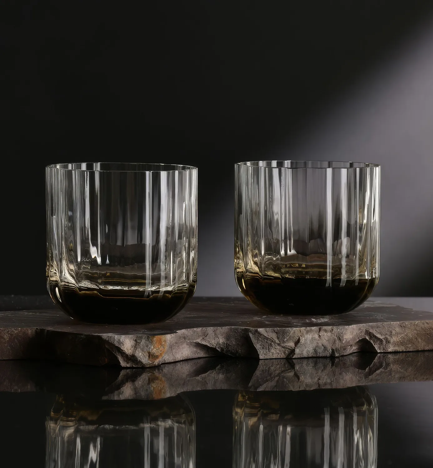Krosno Marszalkowska vandglas 300 ml røgfarvet