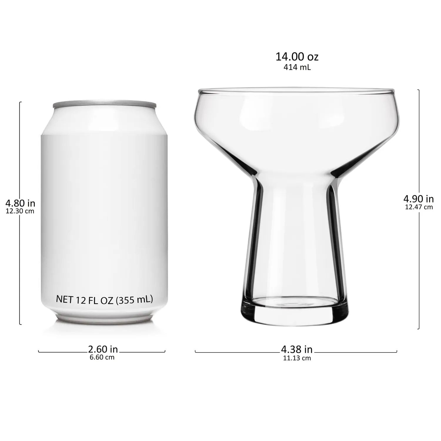 Libbey margaritaglas uden stilk 4 stk 414 ml