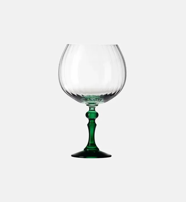 Krosno Ombré ginglas 660 ml mørkegrøn fod