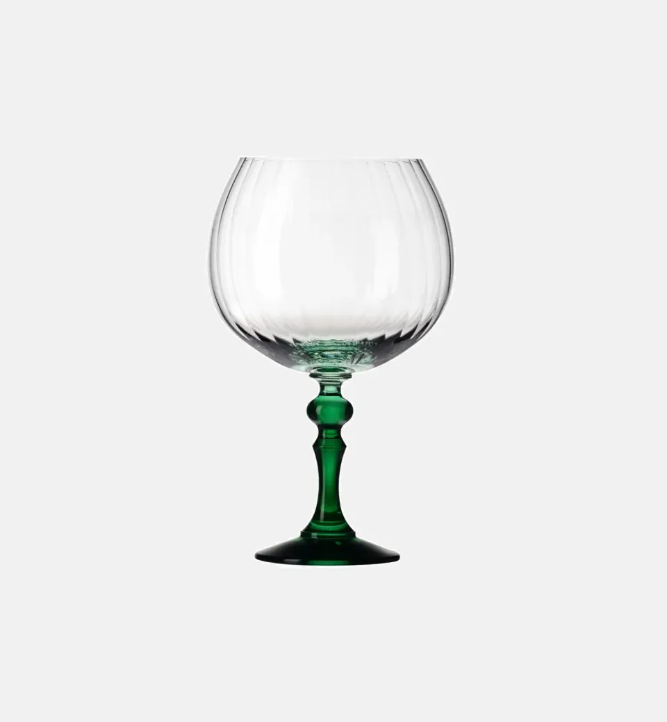 Krosno Ombré ginglas 660 ml mørkegrøn fod