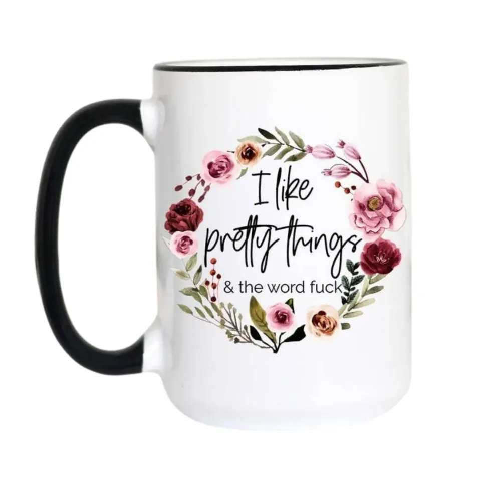 Mugsby Pretty Things kop 325 ml hvid fræk