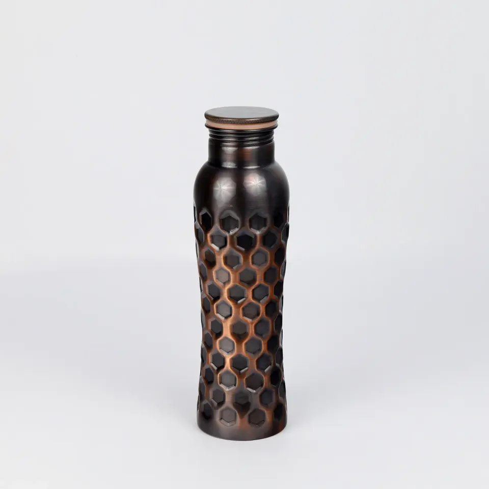 El'Cobre Antique Diamond Curve kobberflaske 1000 ml antik