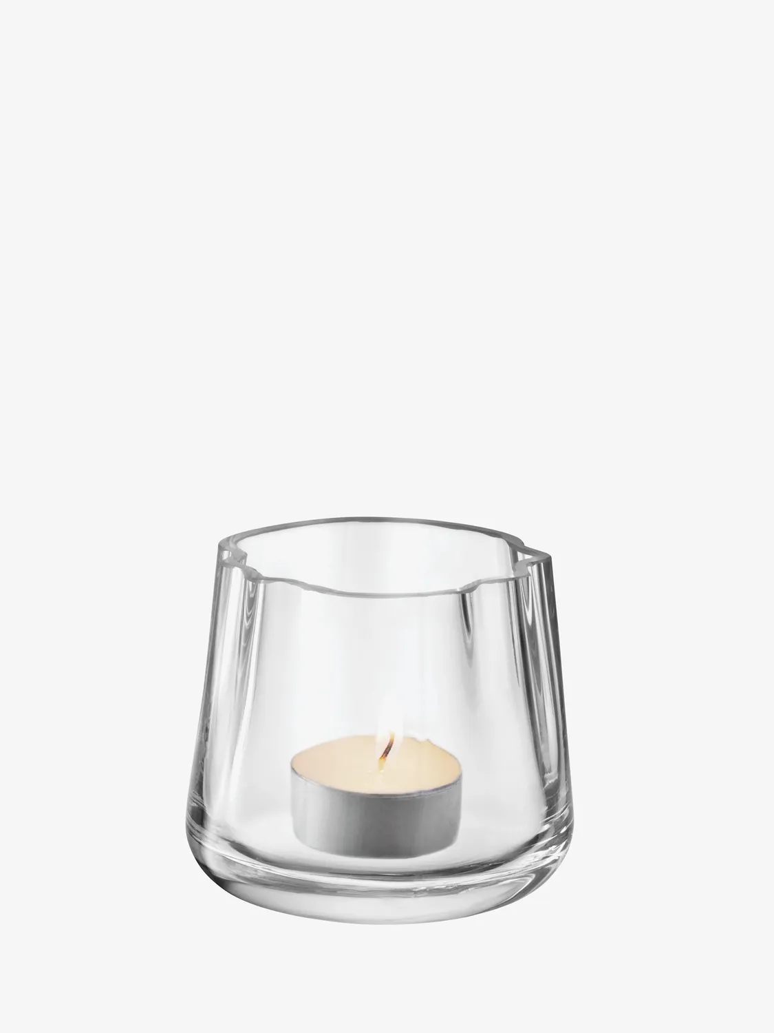 LSA Lagoon fyrfadsstage vase glas seegrøn
