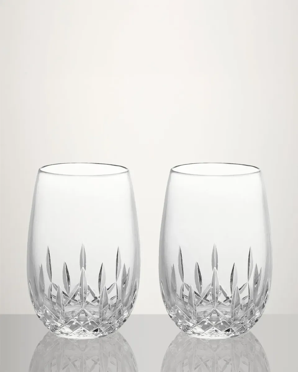 Waterford Lismore Essence hvidvinsglas uden stilk 2 stk