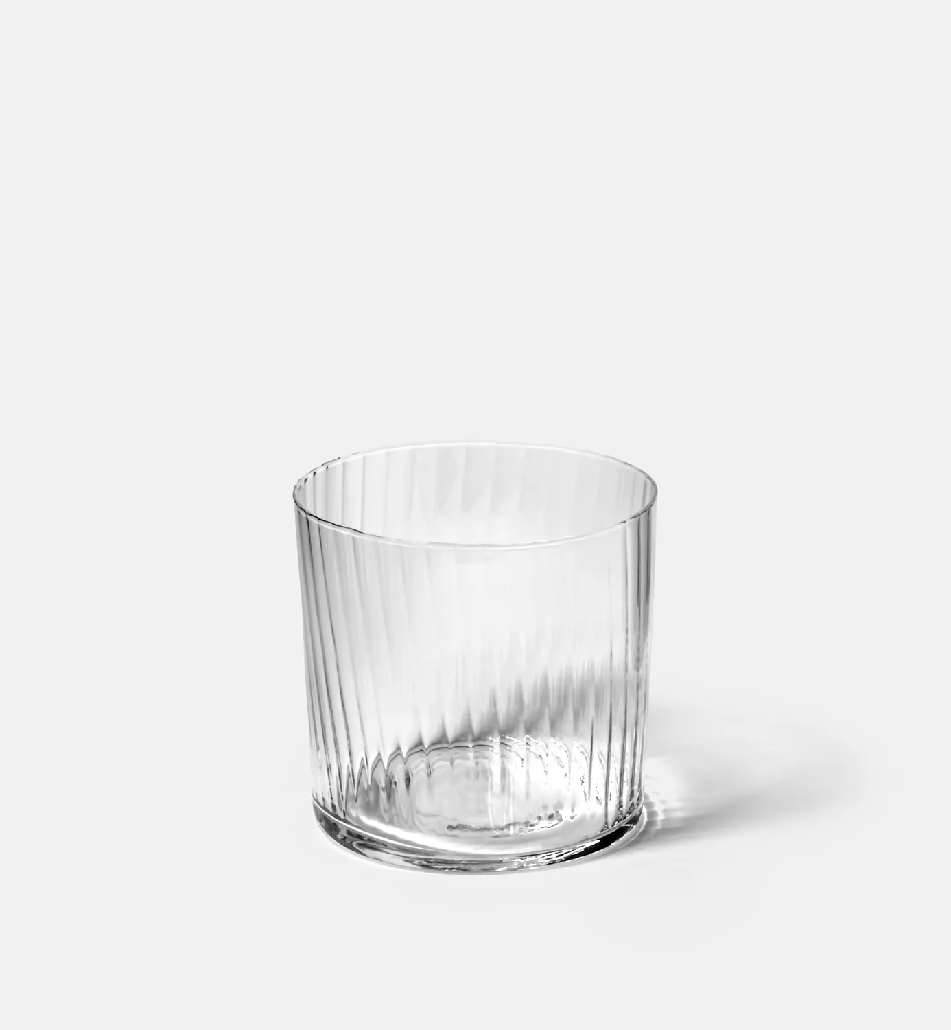Krosno Mixology drikkeglas 410 ml ribbet klart