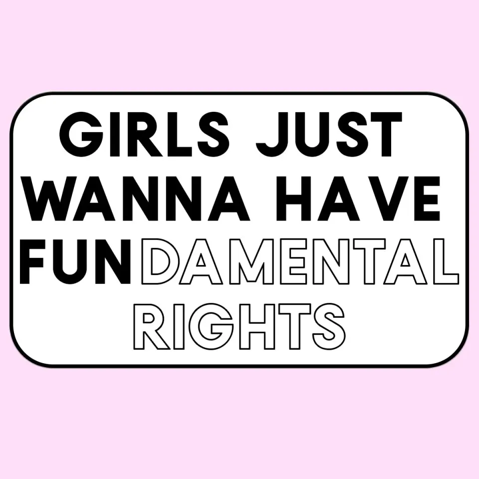 Mugsby Girls Fundamental Rights Klistermærke vinyl