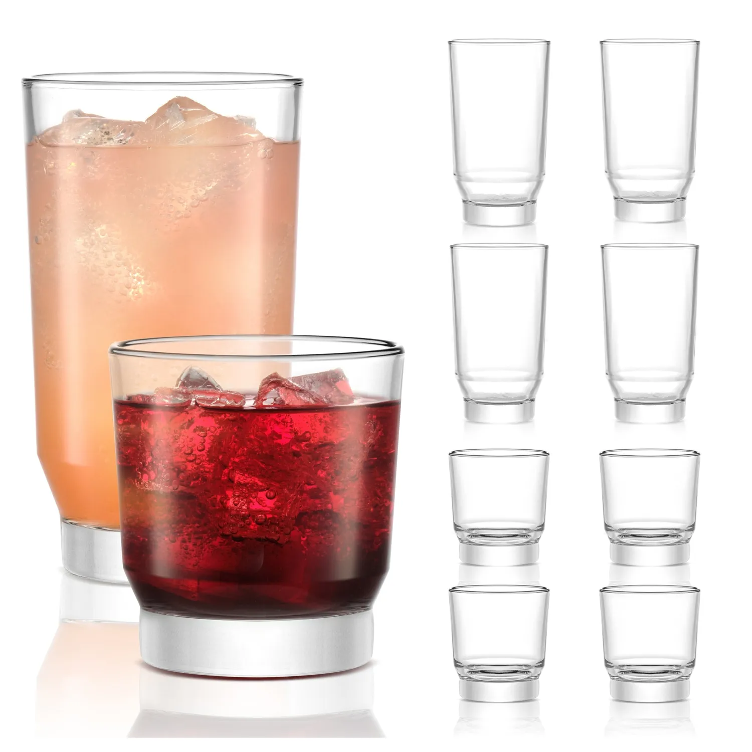 Libbey Merida drikkeglas 8 stk tumbler rocks 473 ml