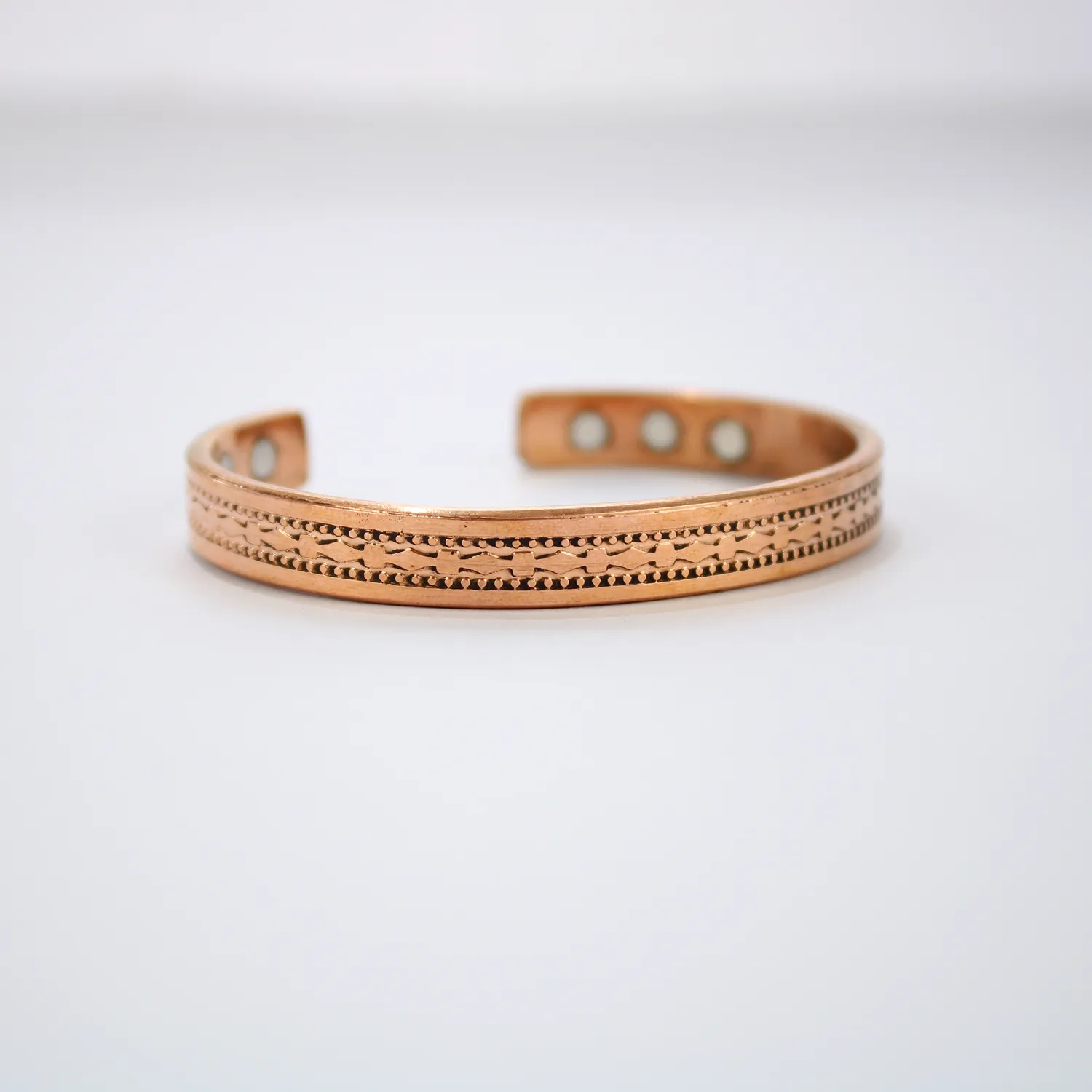 El'Cobre Design 5 kobberarmbånd med magnet og gaveæske