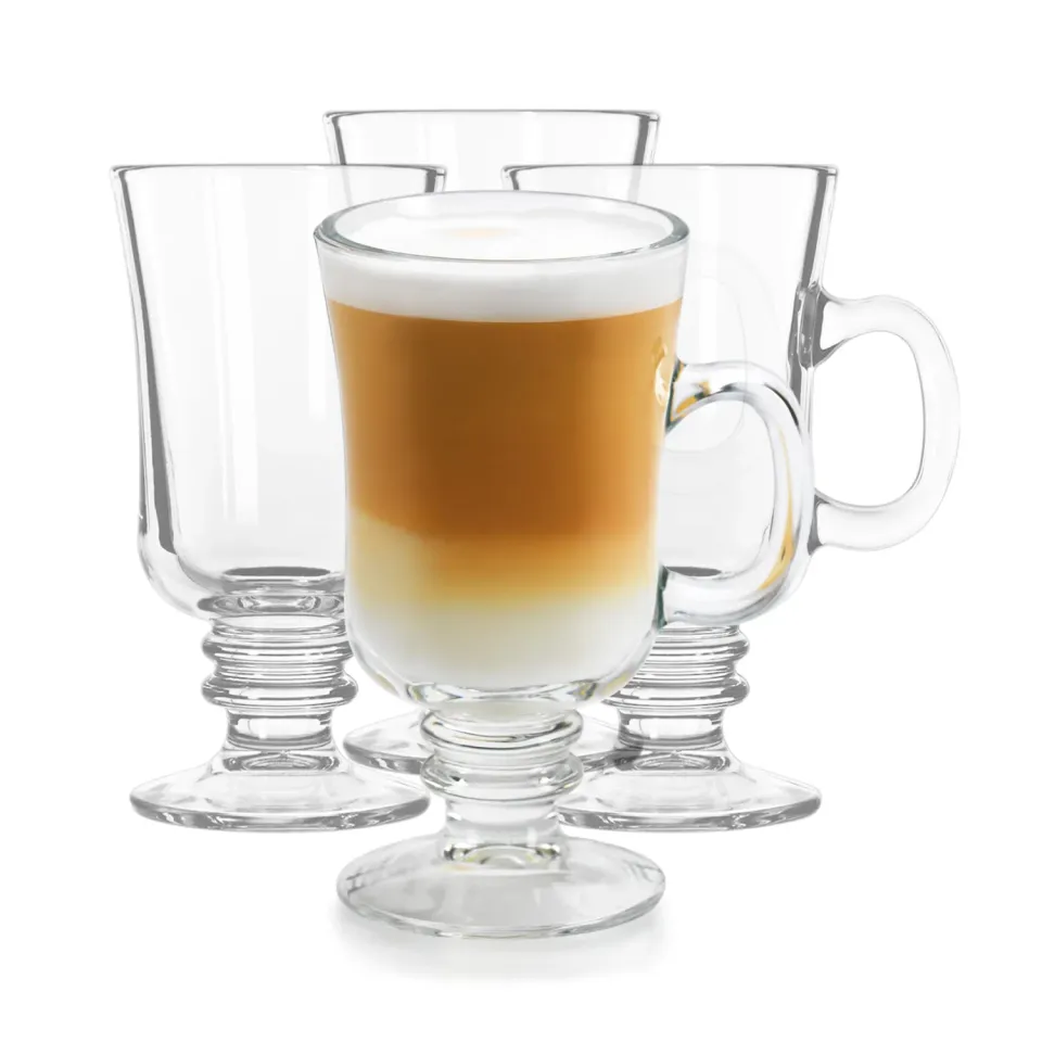 Libbey Irish Coffee krus glas 4 stk 251 ml klart med hank