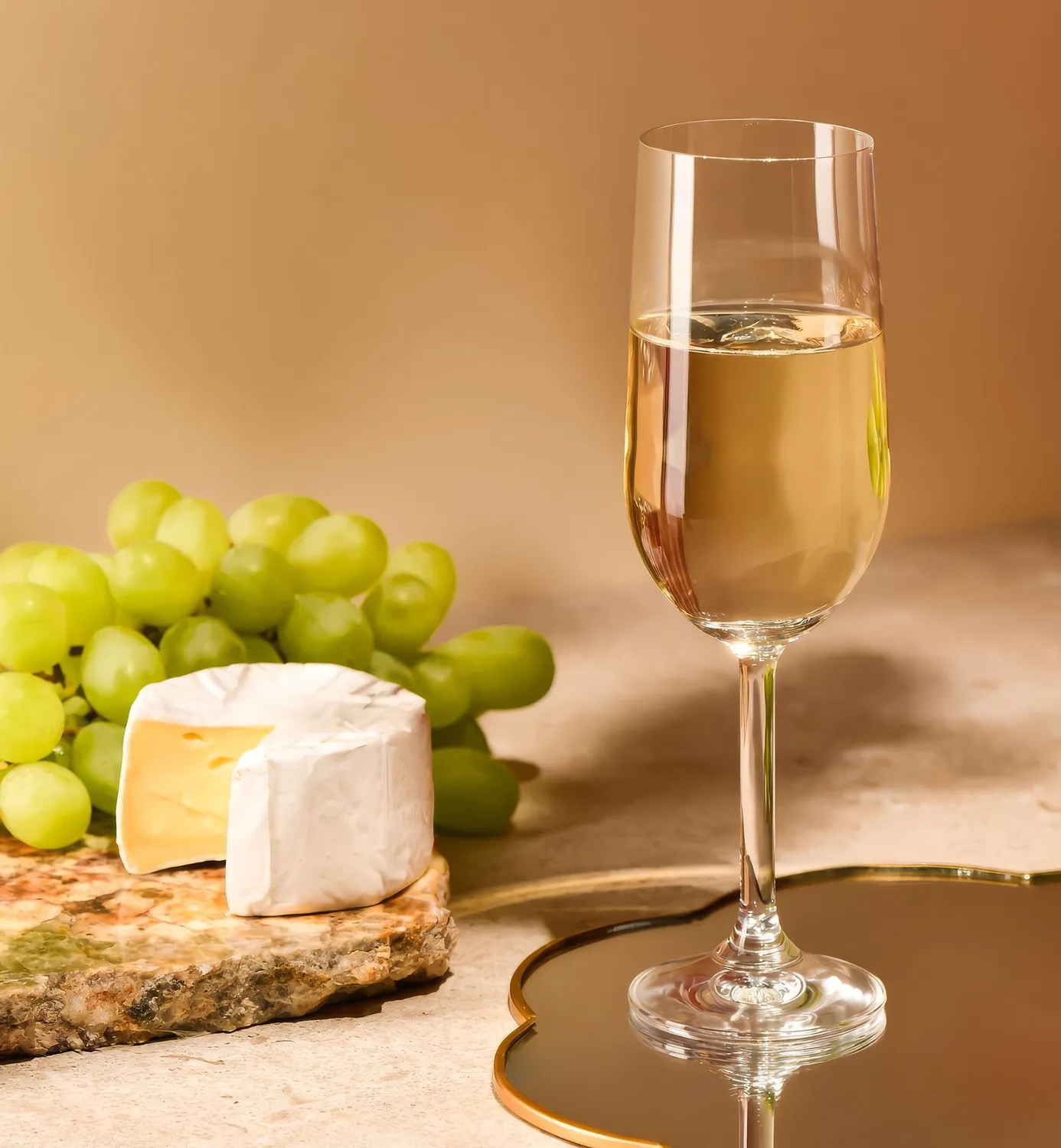 Krosno Gema champagneglas 210 ml 6 stk klar krystal