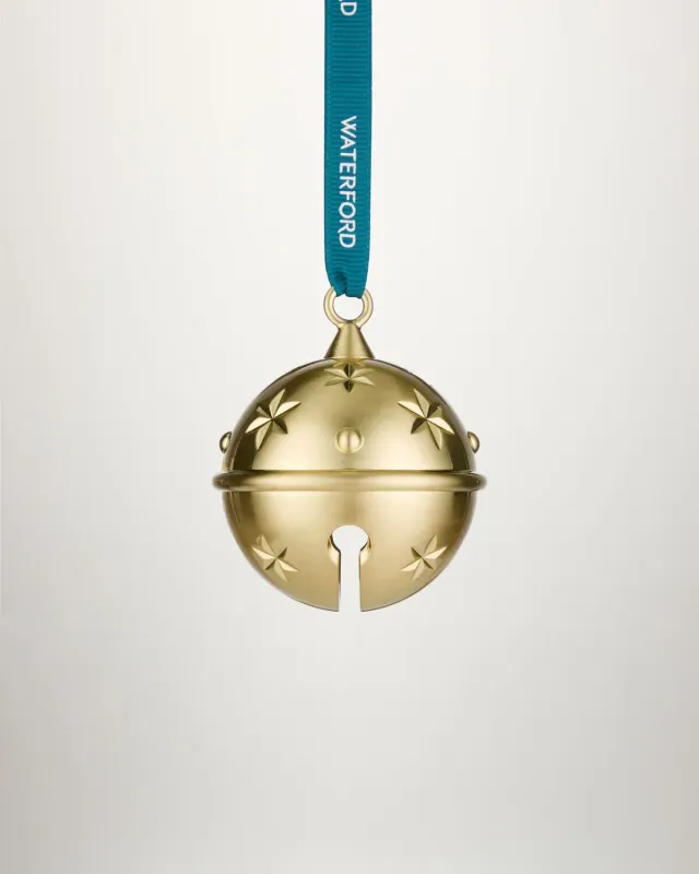 Waterford Christmas Bell juleklokke guld ornament
