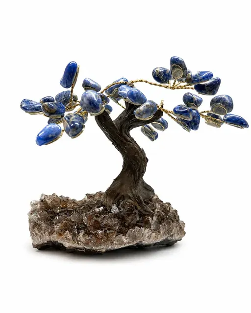El'Cobre sodalit krystaltræ klyngefod 10 cm