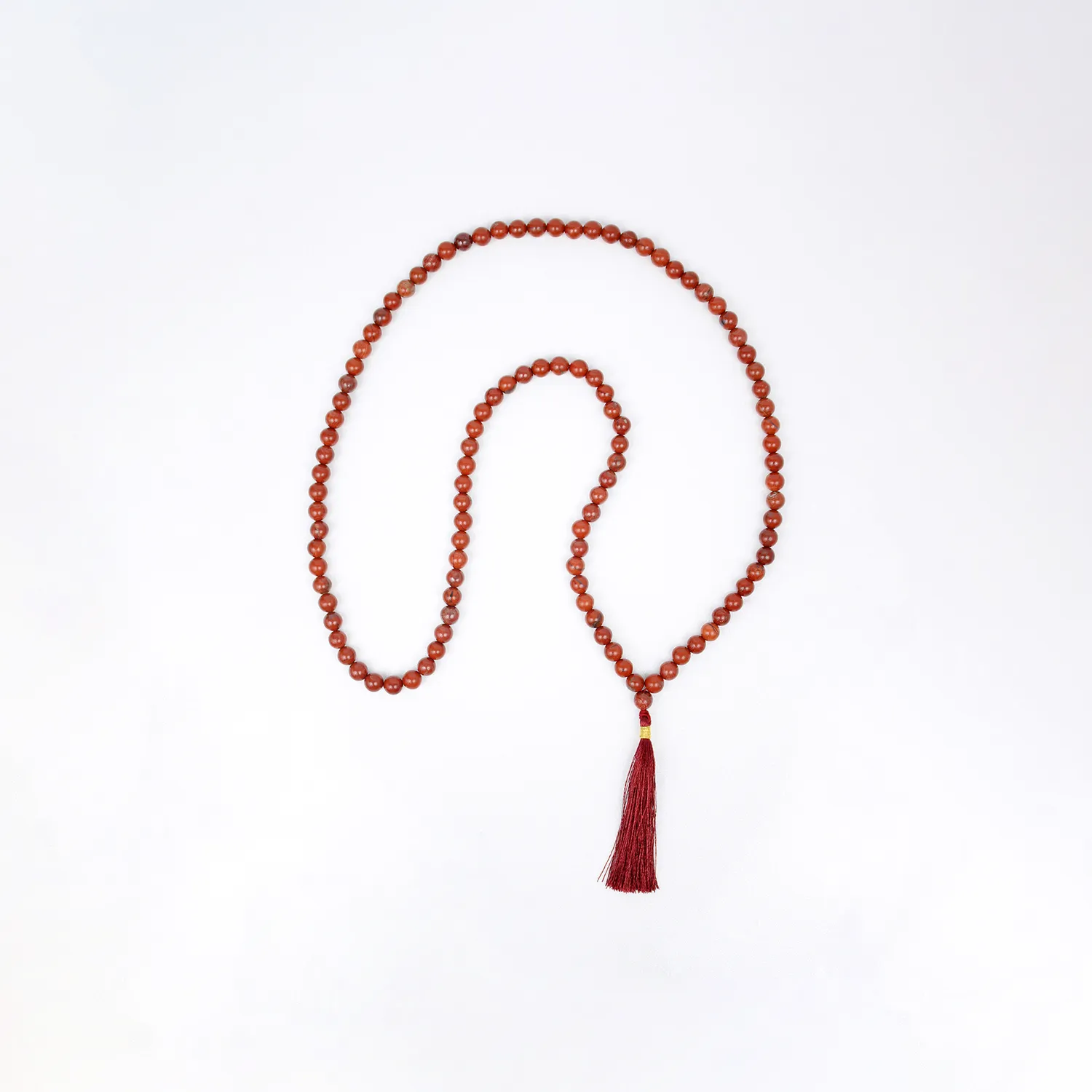 El'Cobre Red Jasper Mala bedekæde 108 perler rød jaspis