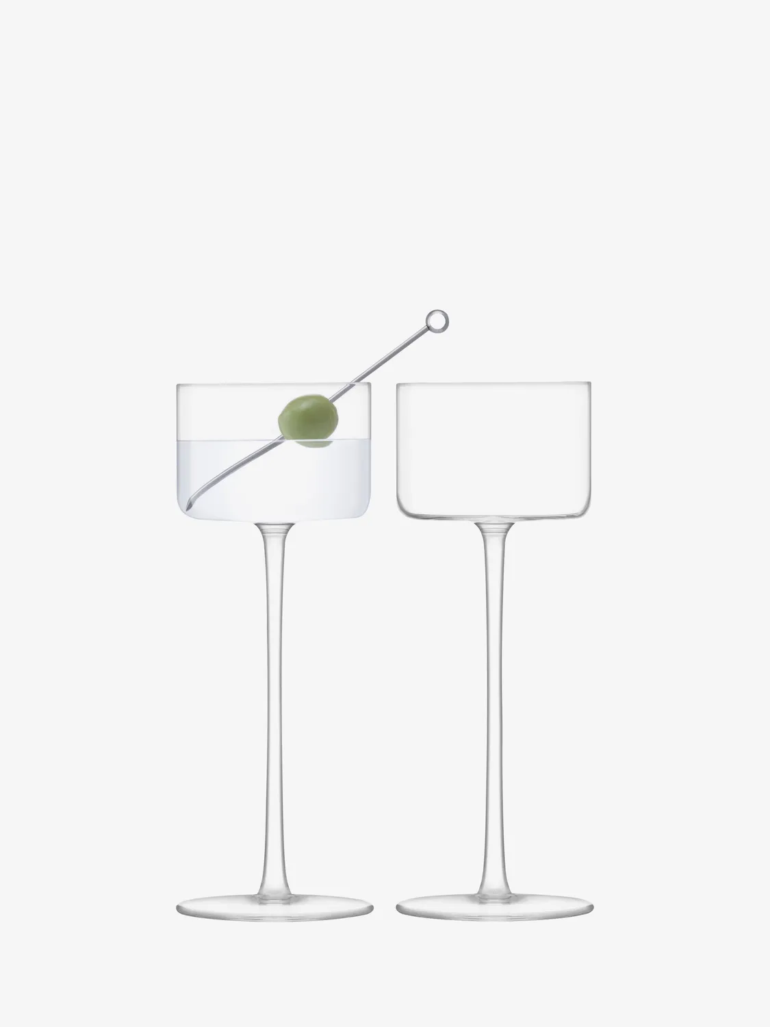 LSA Moderne mini martiniglas cocktail 2 stk