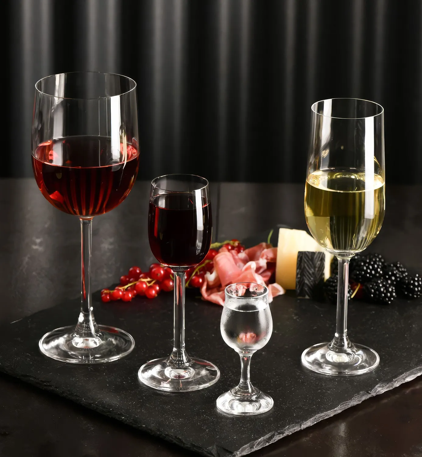 Krosno Gema champagneglas 210 ml 6 stk klar krystal