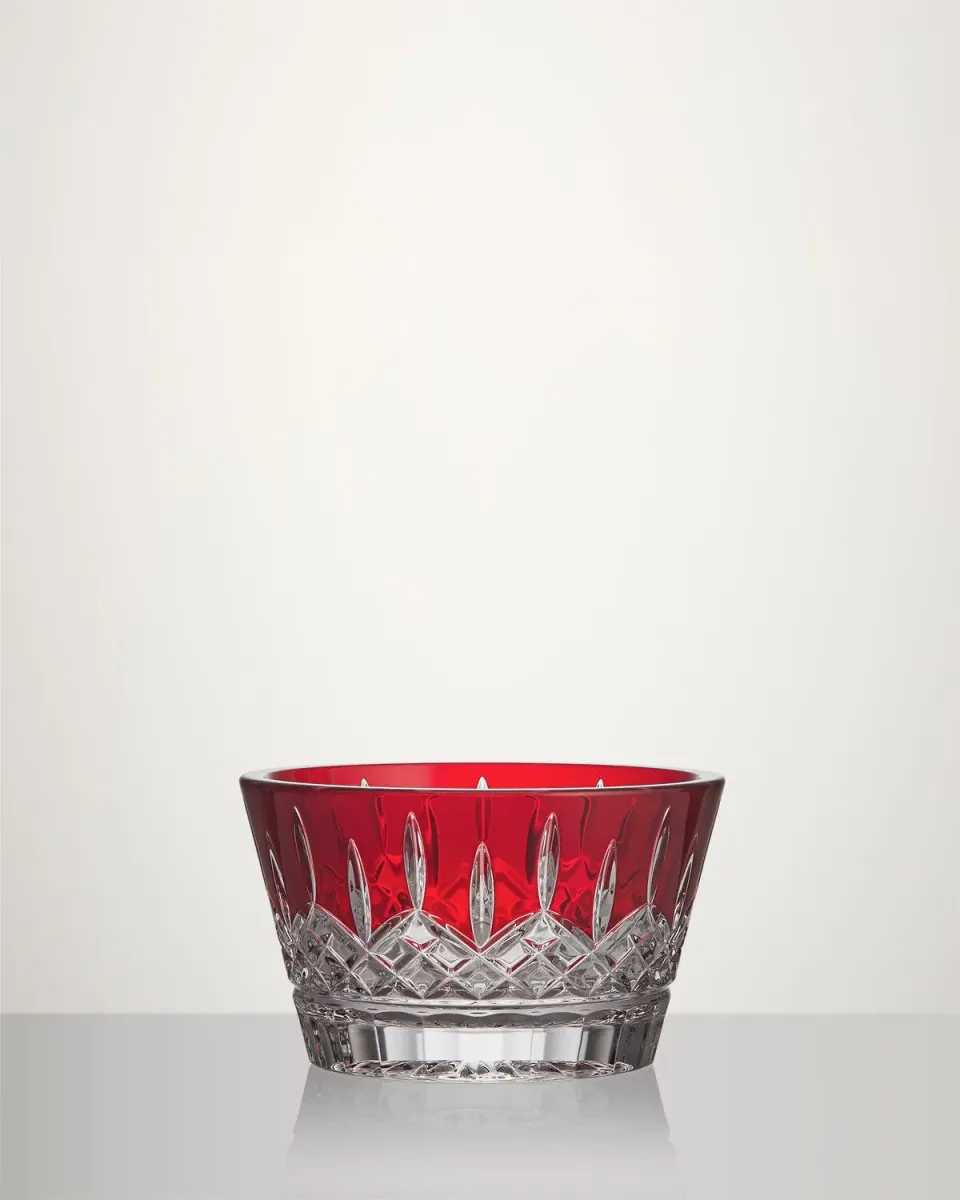 Waterford Lismore Red skål rød krystal servering