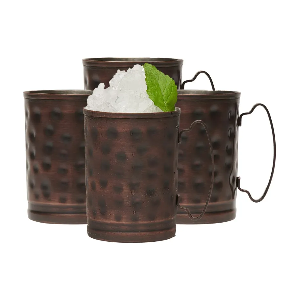 Libbey Moscow Mule MM-200 kobberkrus 4 x 414 ml hamret