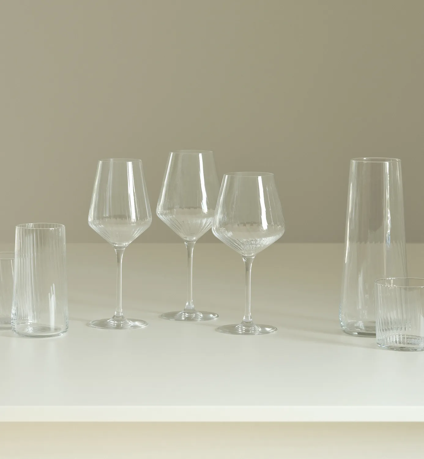 Krosno Lumi glas 550 ml højt snoet